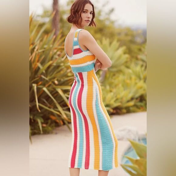 Anthropologie SOLID & STRIPED Aubrey Midi Dress NWT - Picture 9 of 9